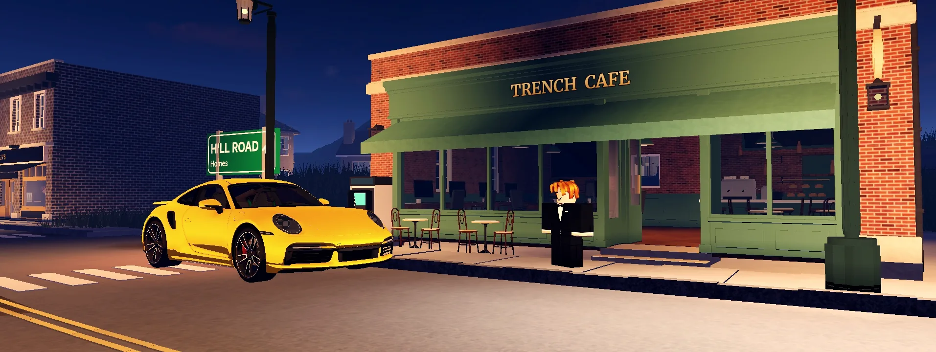 Trench Cafe, in game